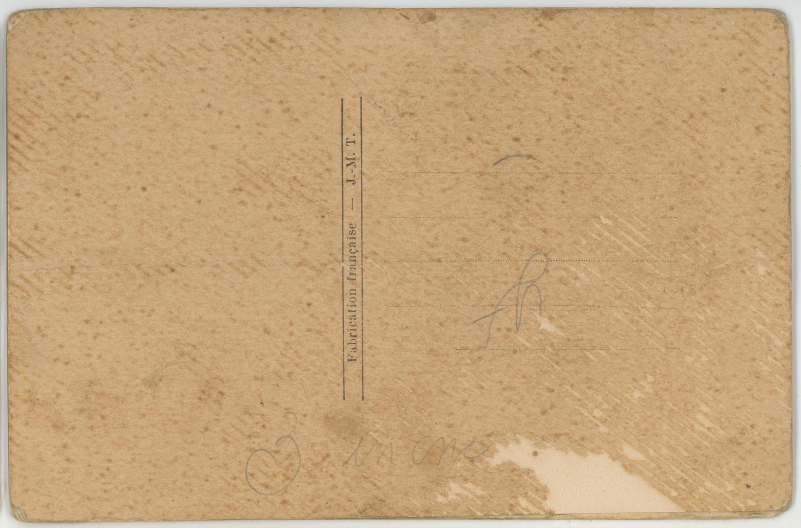 First World War 'Right is Might' Postcard sent by Edward (Ted) PEERY