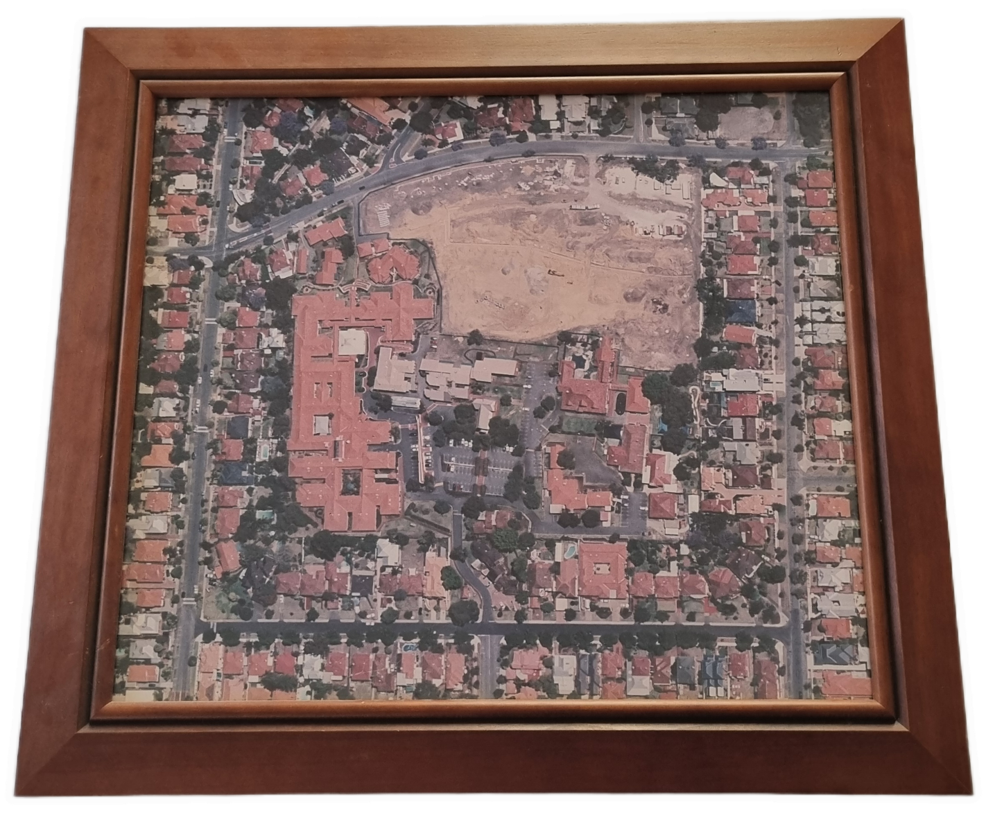 26-263 Aerial view of the Wembley Campus photo without background. 