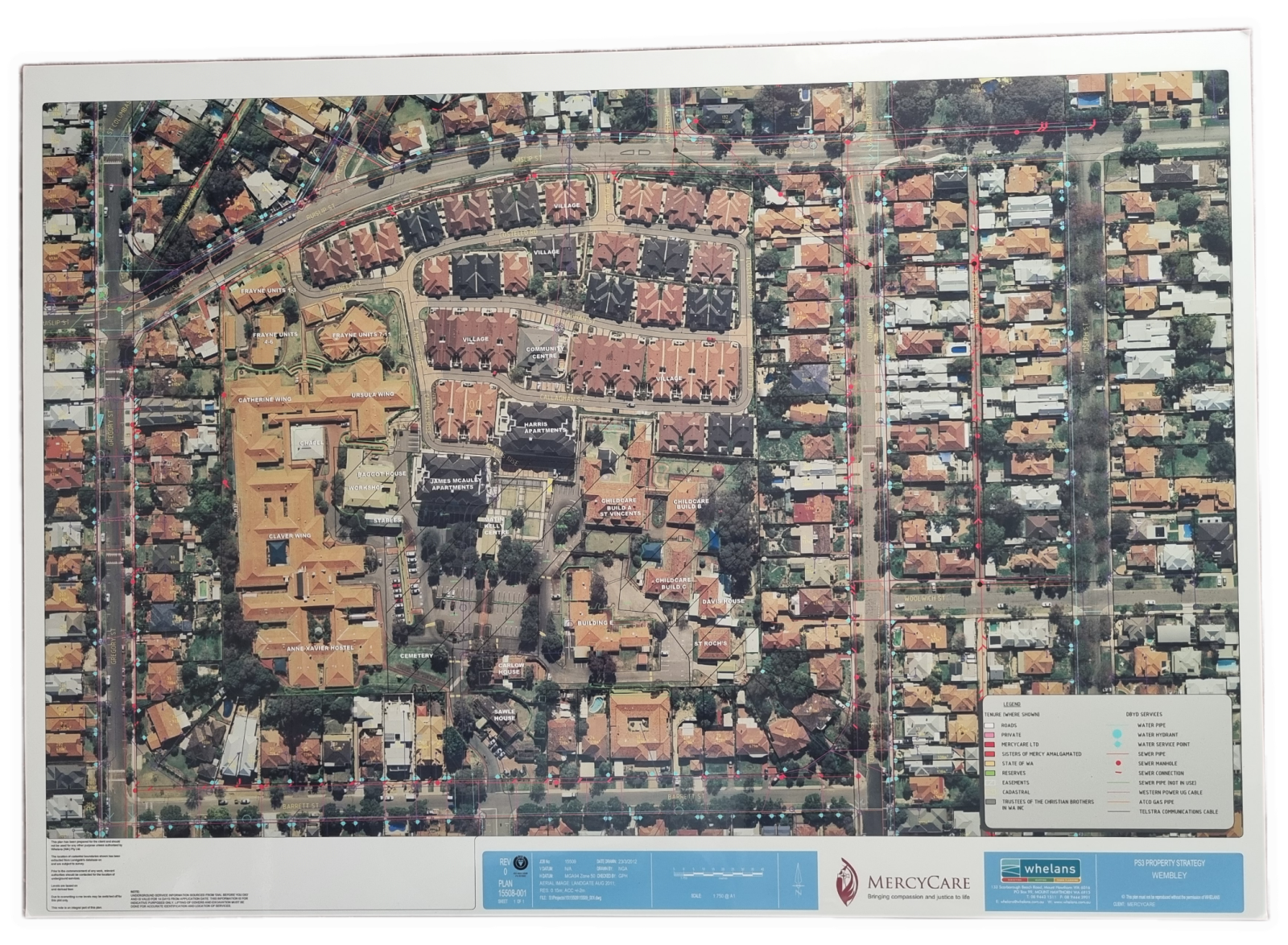26-261.1 Aerial view/plan of the MercyCare Wembley Campus photo without background. 