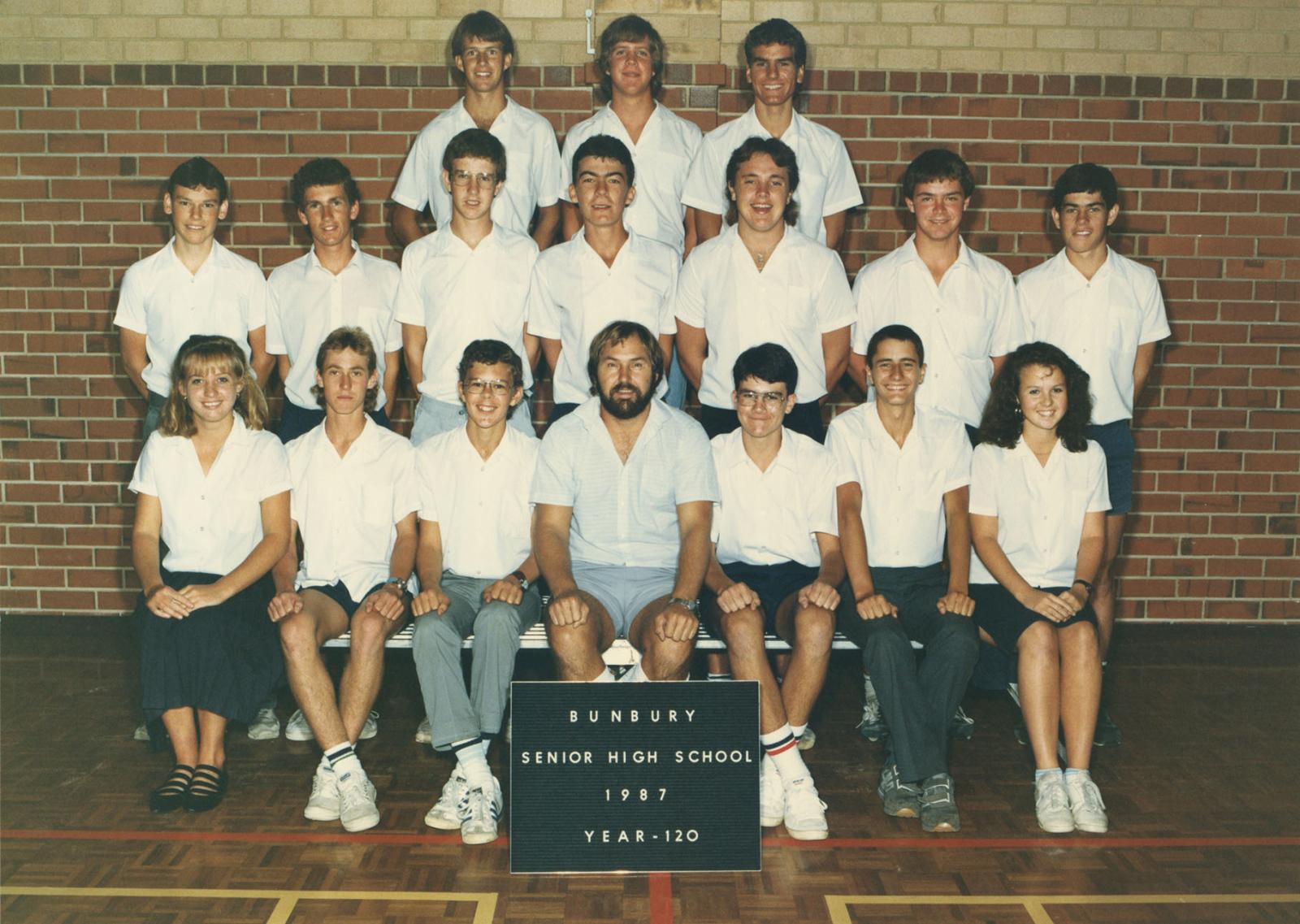 BSHS Class Photograph - Year 12O 1987