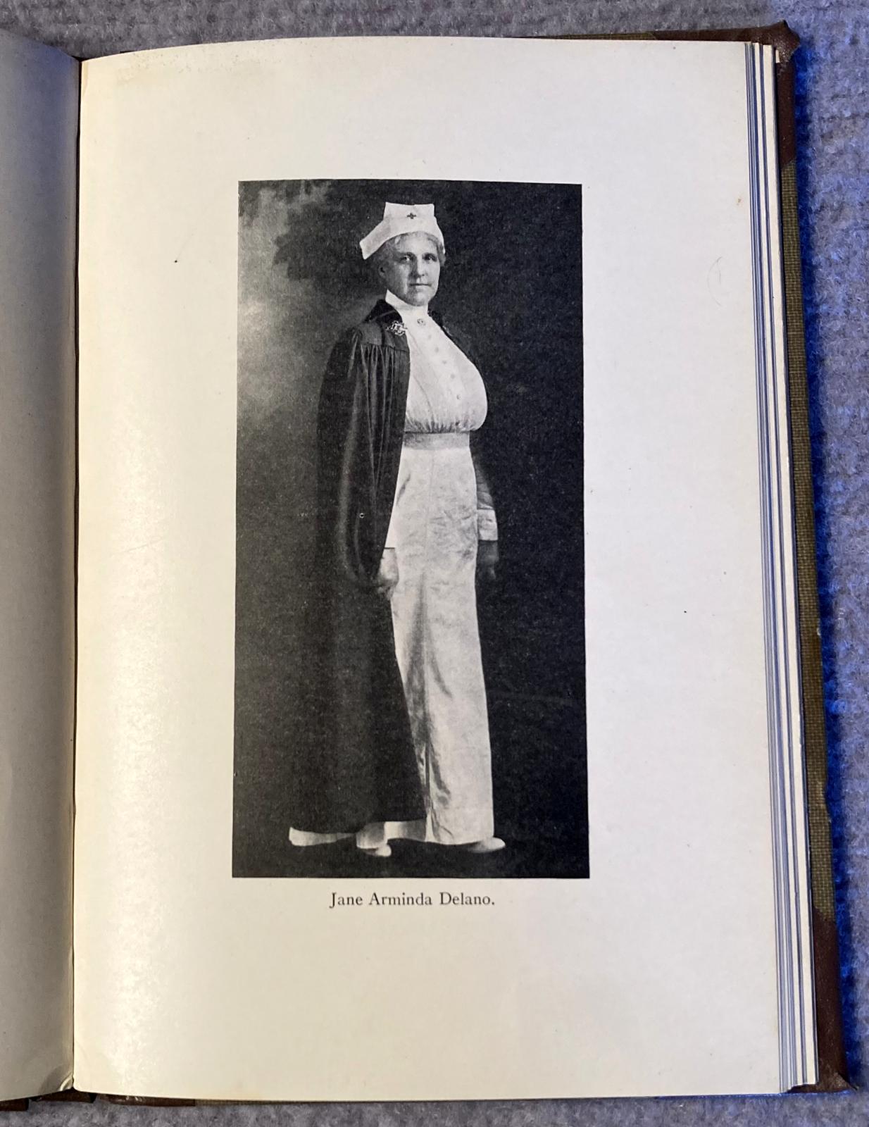 Portrait of Jane Arminda Delano from book written by Mary. E. Gladwin