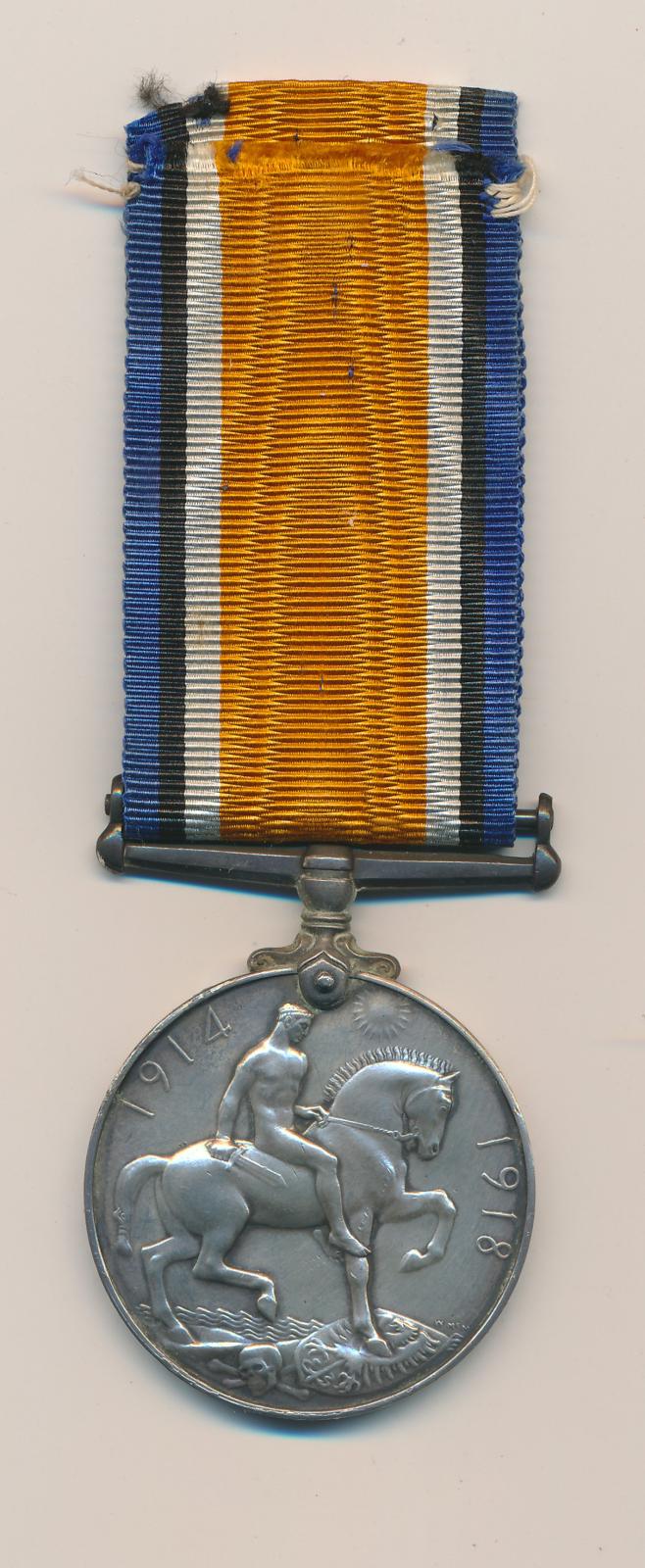 Back view of British War Medal