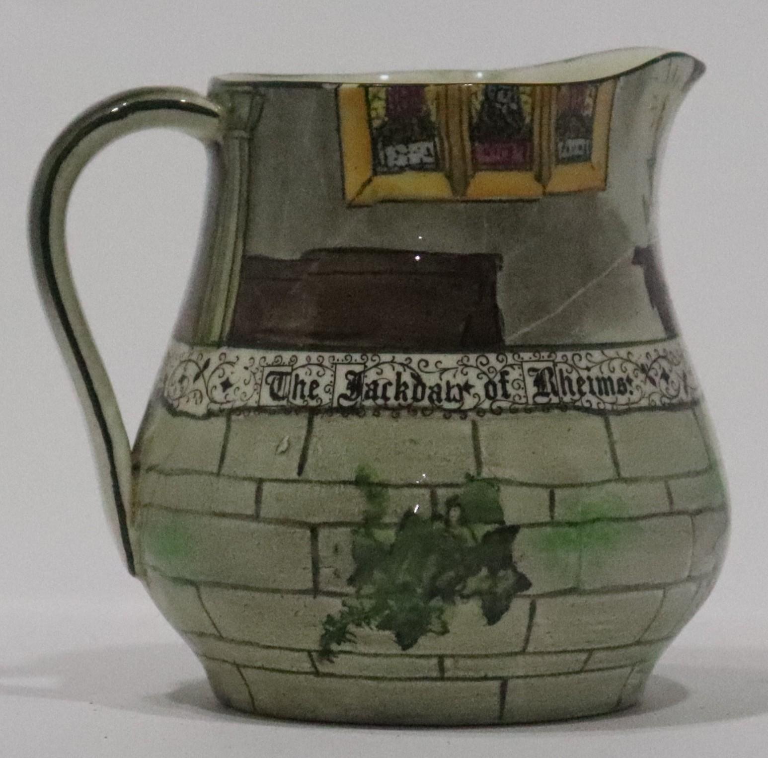 Left hand view of Jug