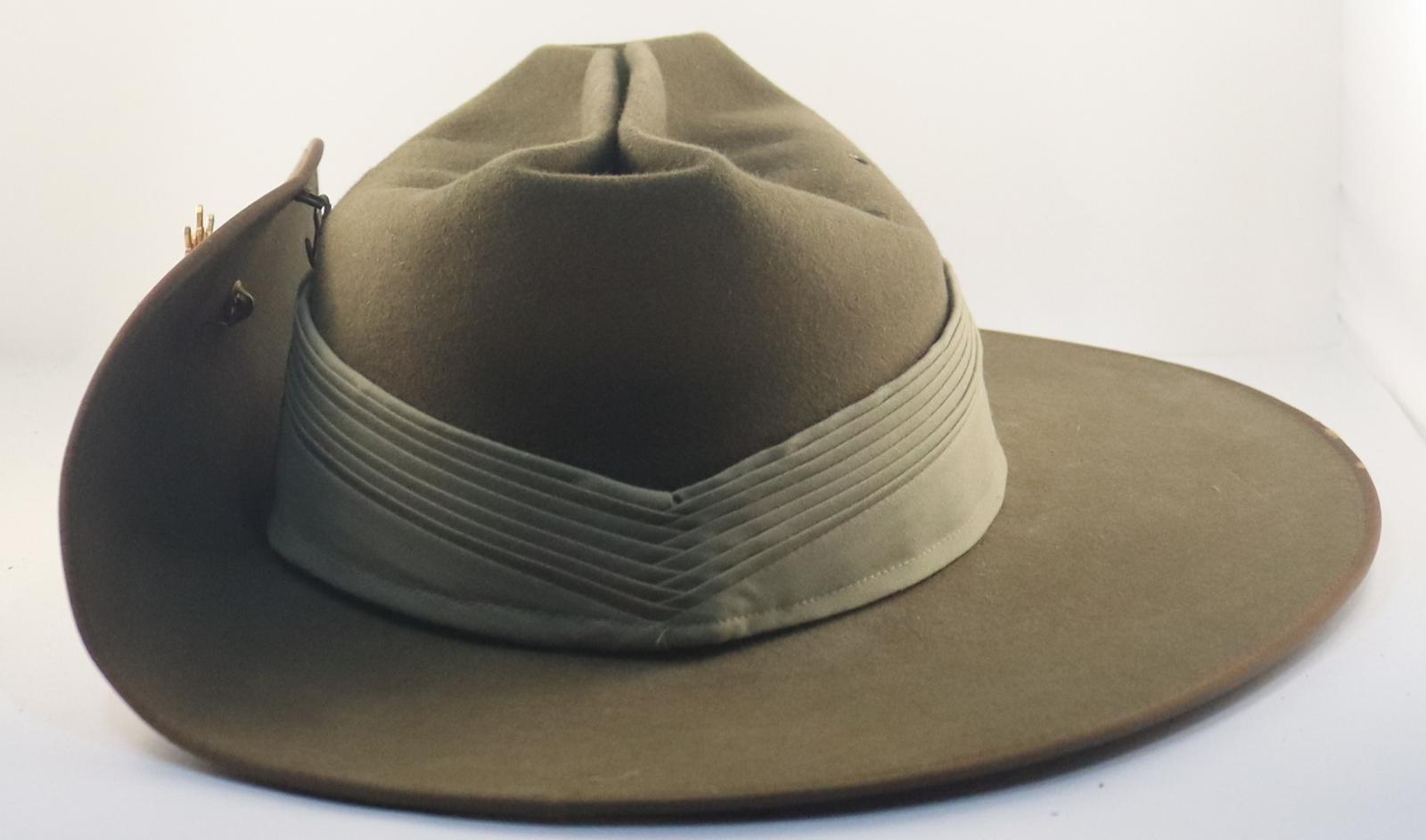 Back view of Australian Army Slouch Hat