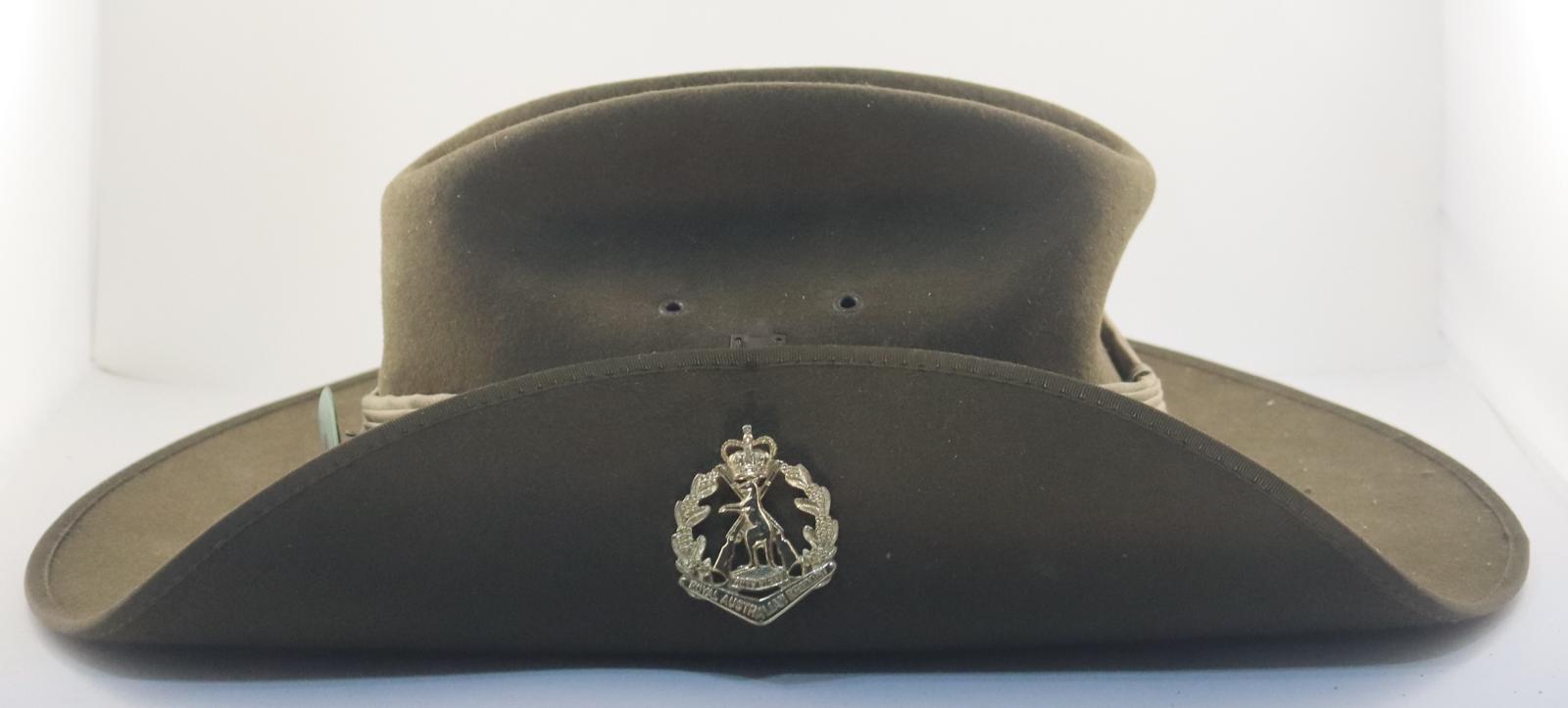 Side view of Australian Army Slouch Hat