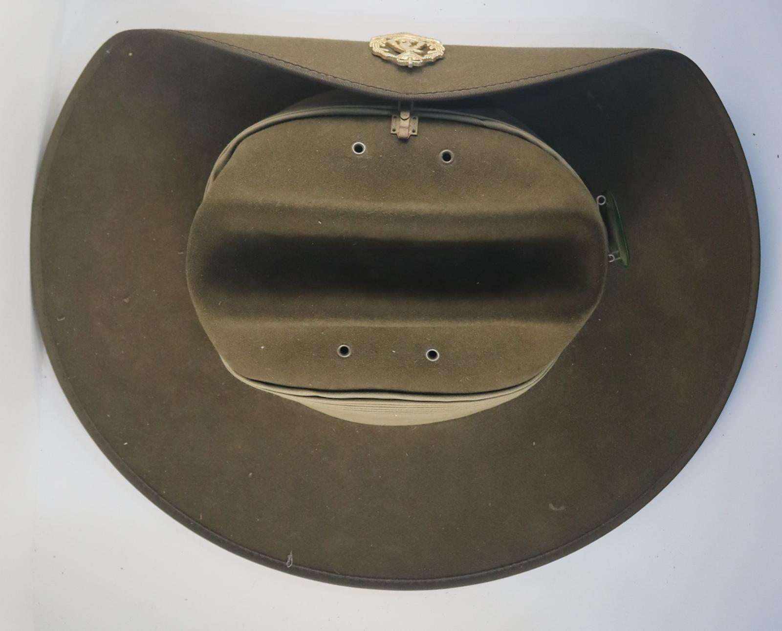 Top view of Australian Army Slouch Hat