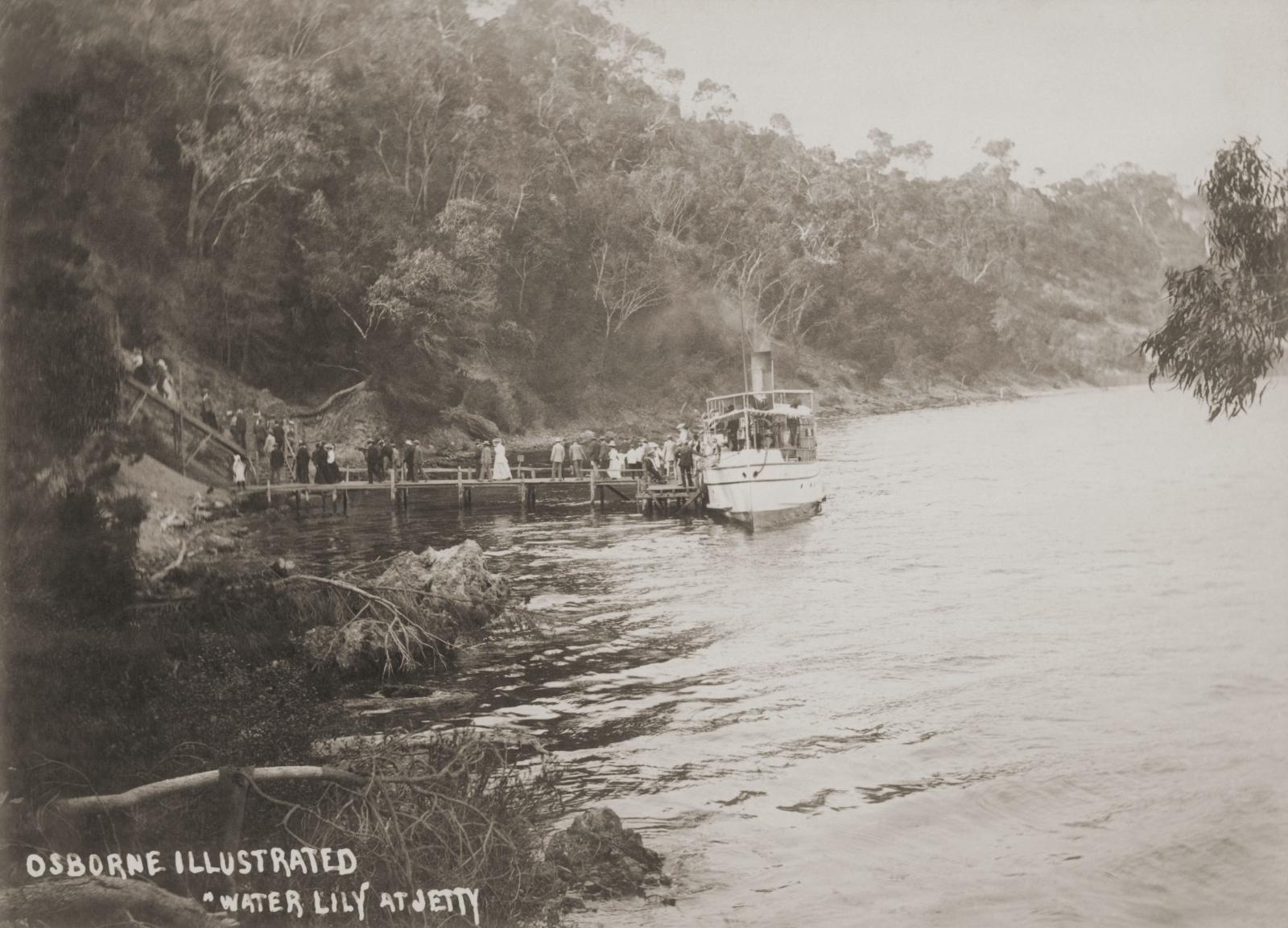 Osborne Illustrated - "Water Lily" At Jetty