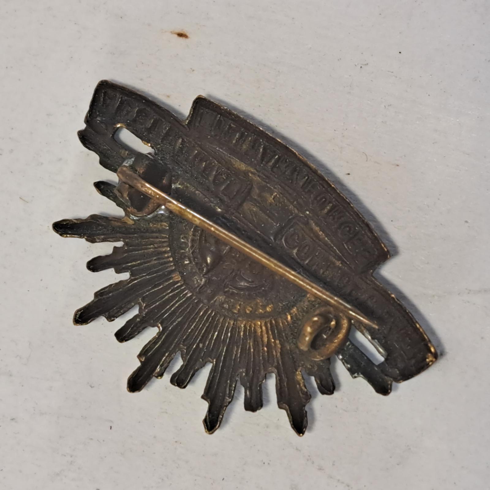 back of Australian military badge