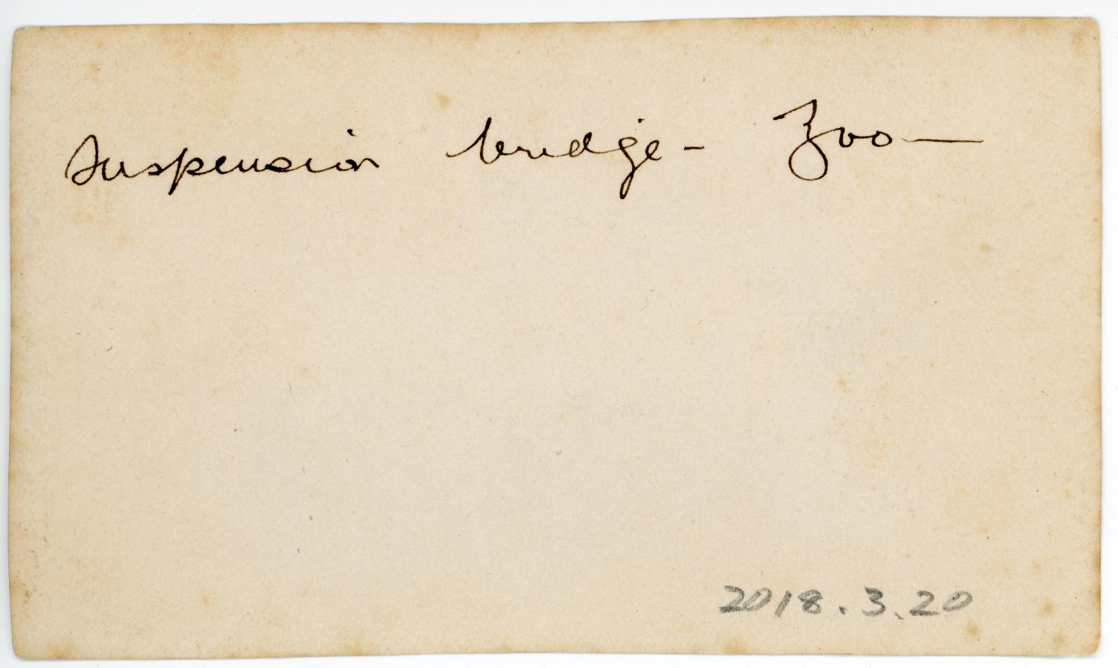Rear view showing inscription.