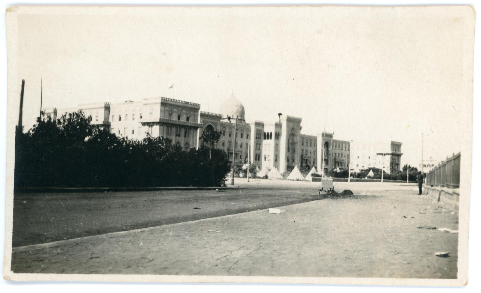 Photo of the Heliopolis Palace Hotel repurposed as the 1st Australian General Hospital, Cairo.