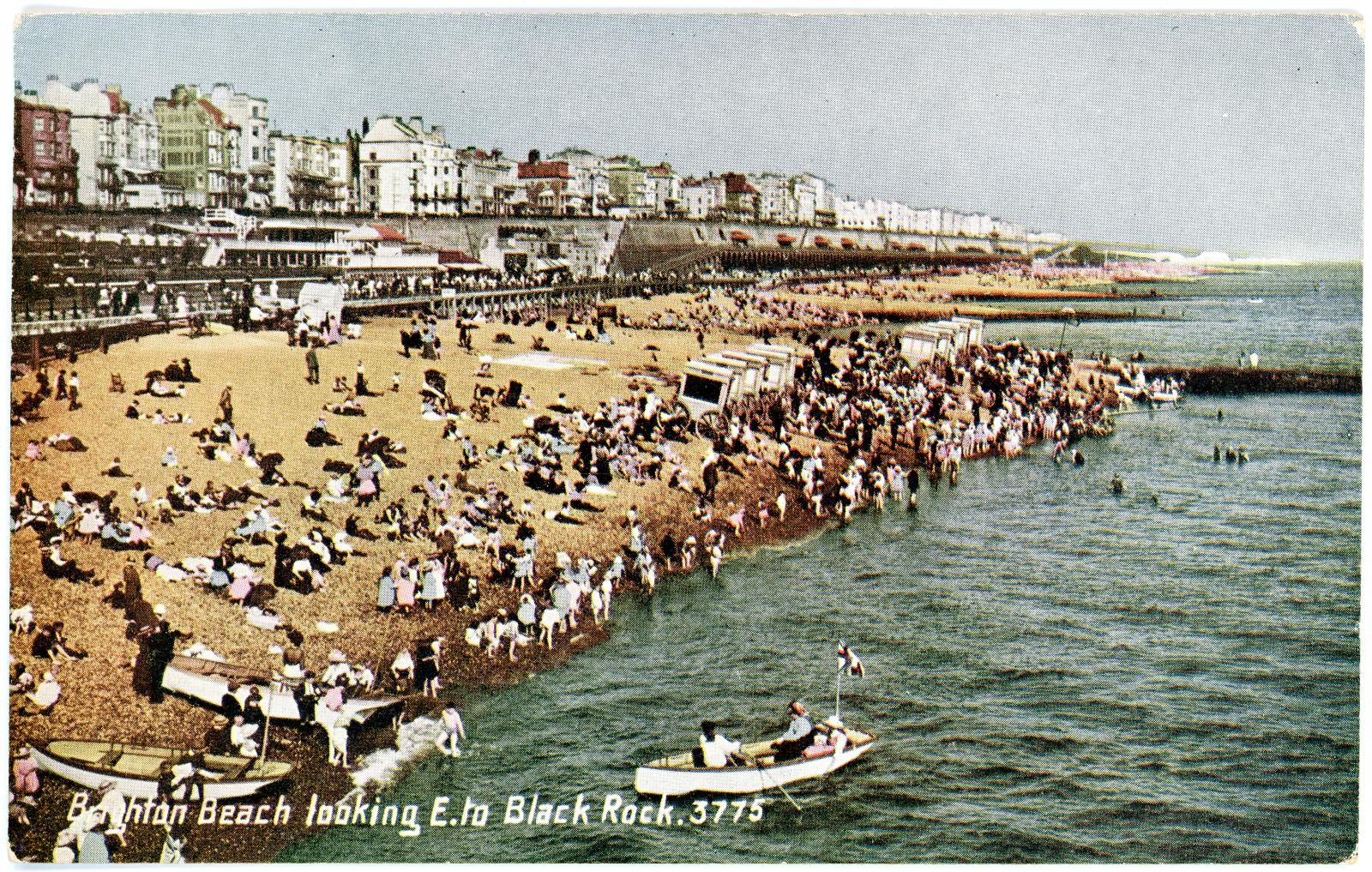 First World War Postcard ‘Brighton Beach’ sent from Pte. Edward Charles MOUCHEMORE, 6351