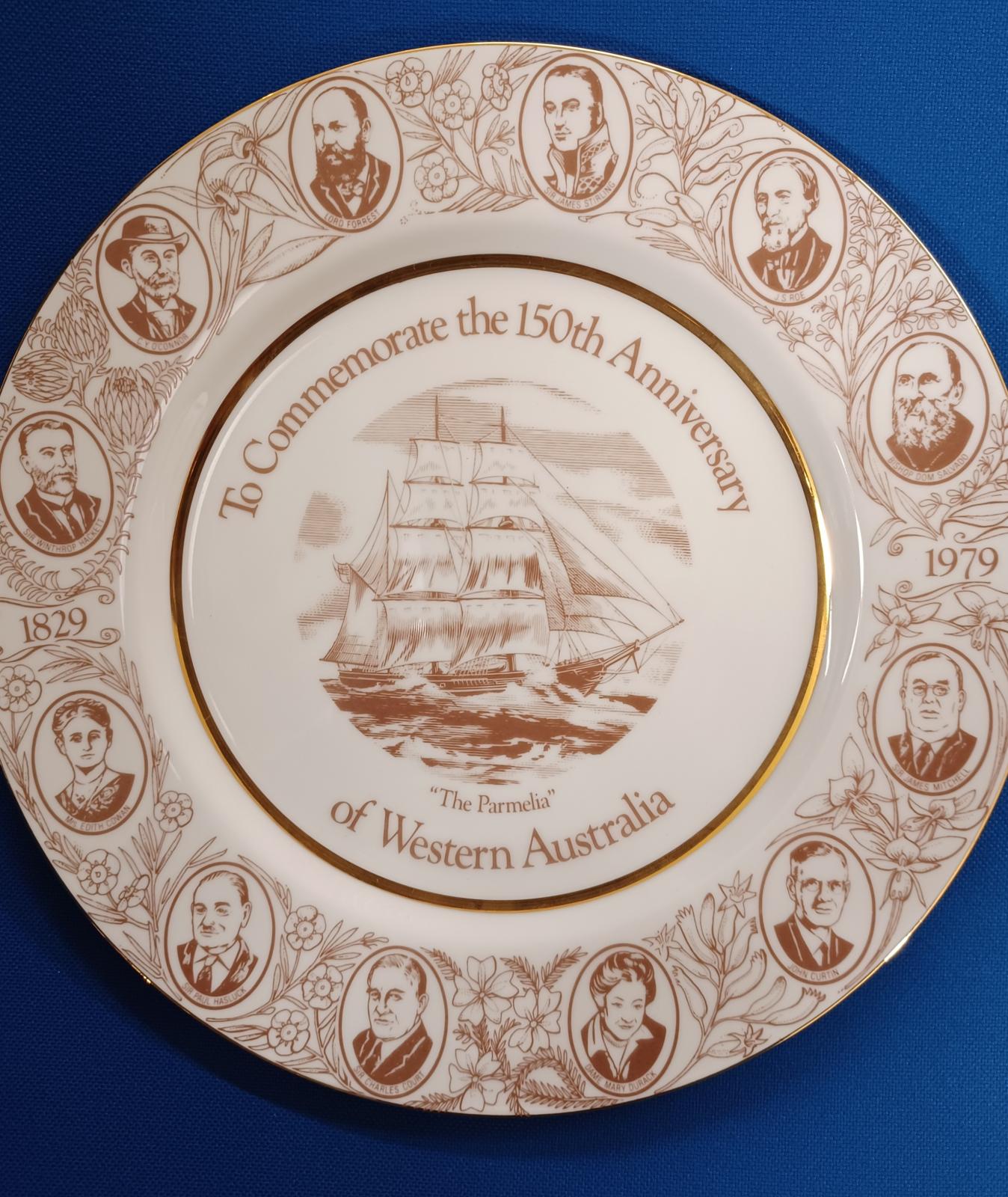 Souvenir plate - 150th WA Anniverysary (front)