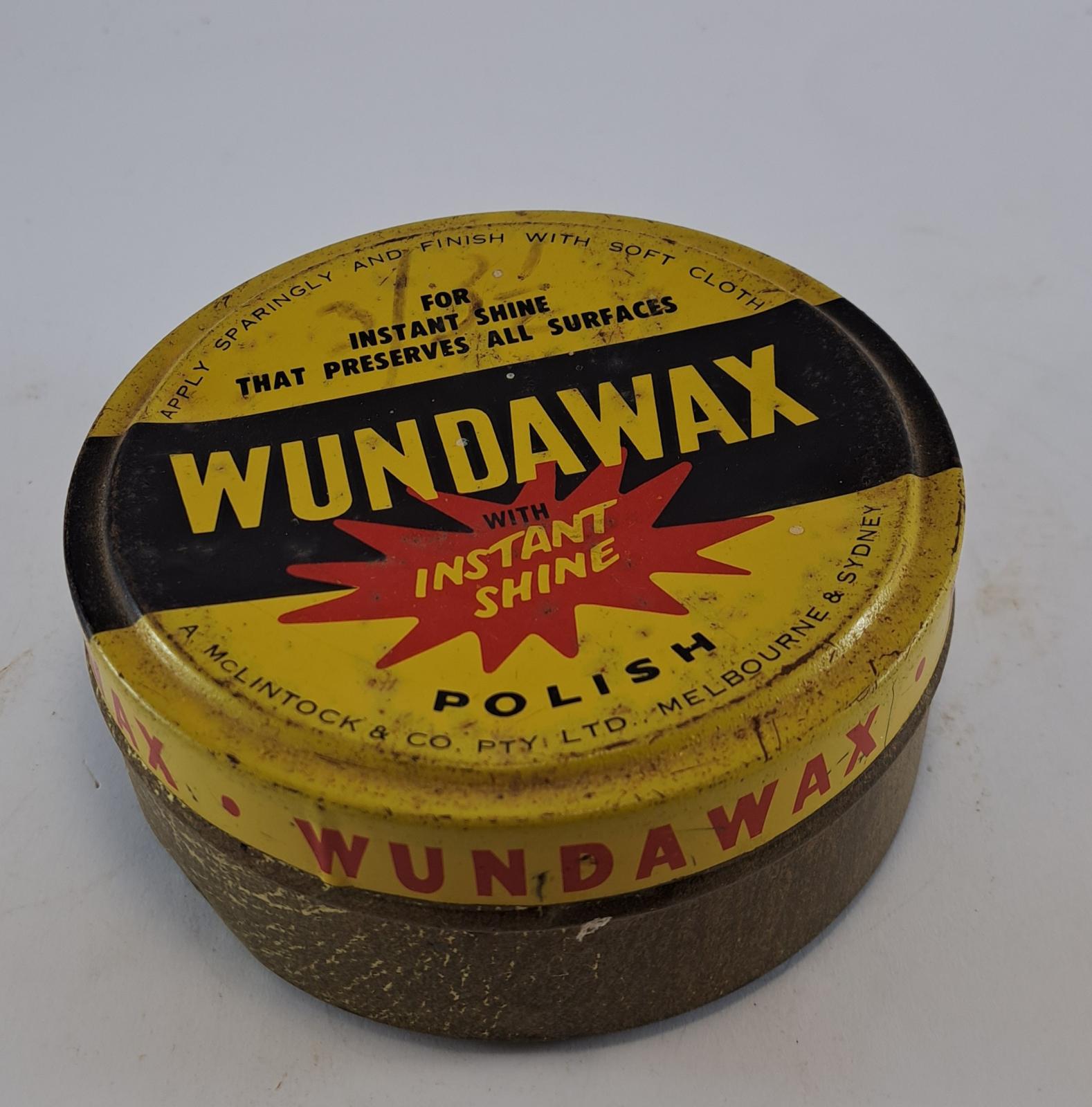 Floor polish tin wundawax