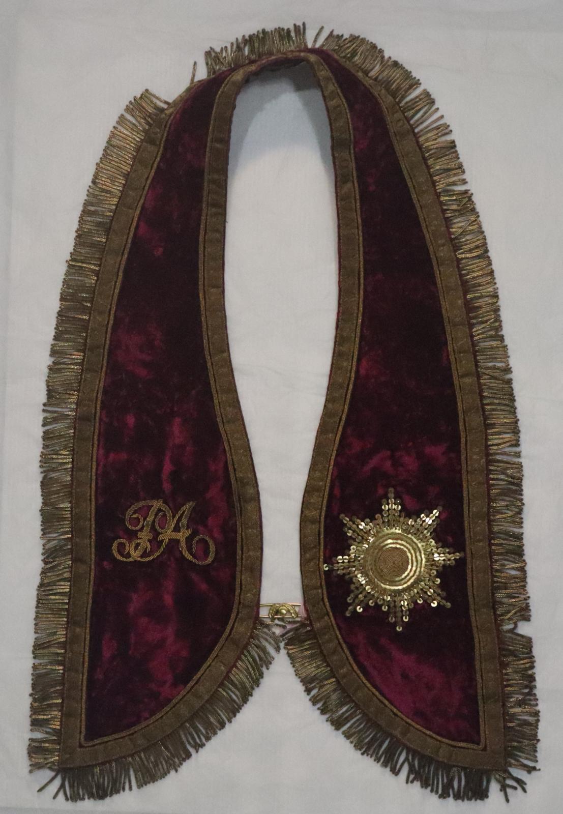 Front of Royal Antediluvian Order of Buffaloes Regalia