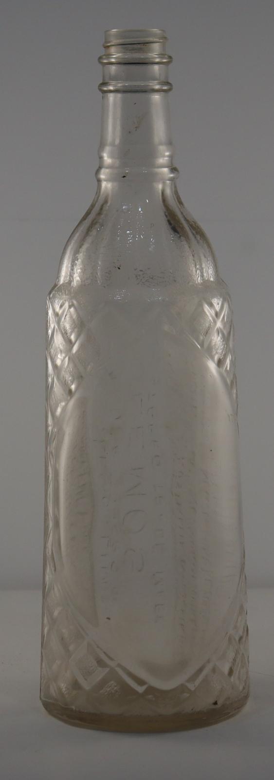 Front view of Lemos Cordial Bottle