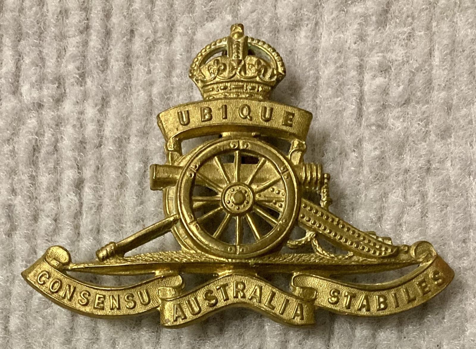 Royal Australian Artillery hat badge