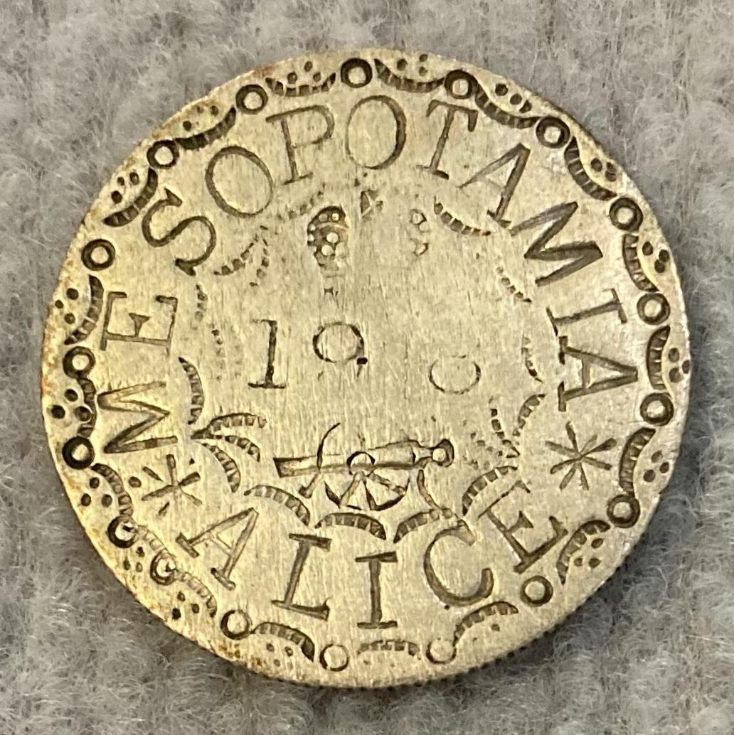 Love token made from coin sent to Alice from Mesopotamia