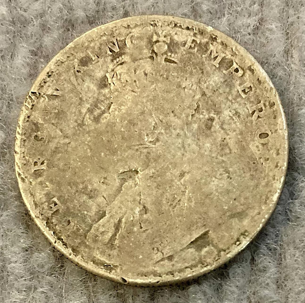 Reverse of love token made from coin sent to Alice from Mesopotamia