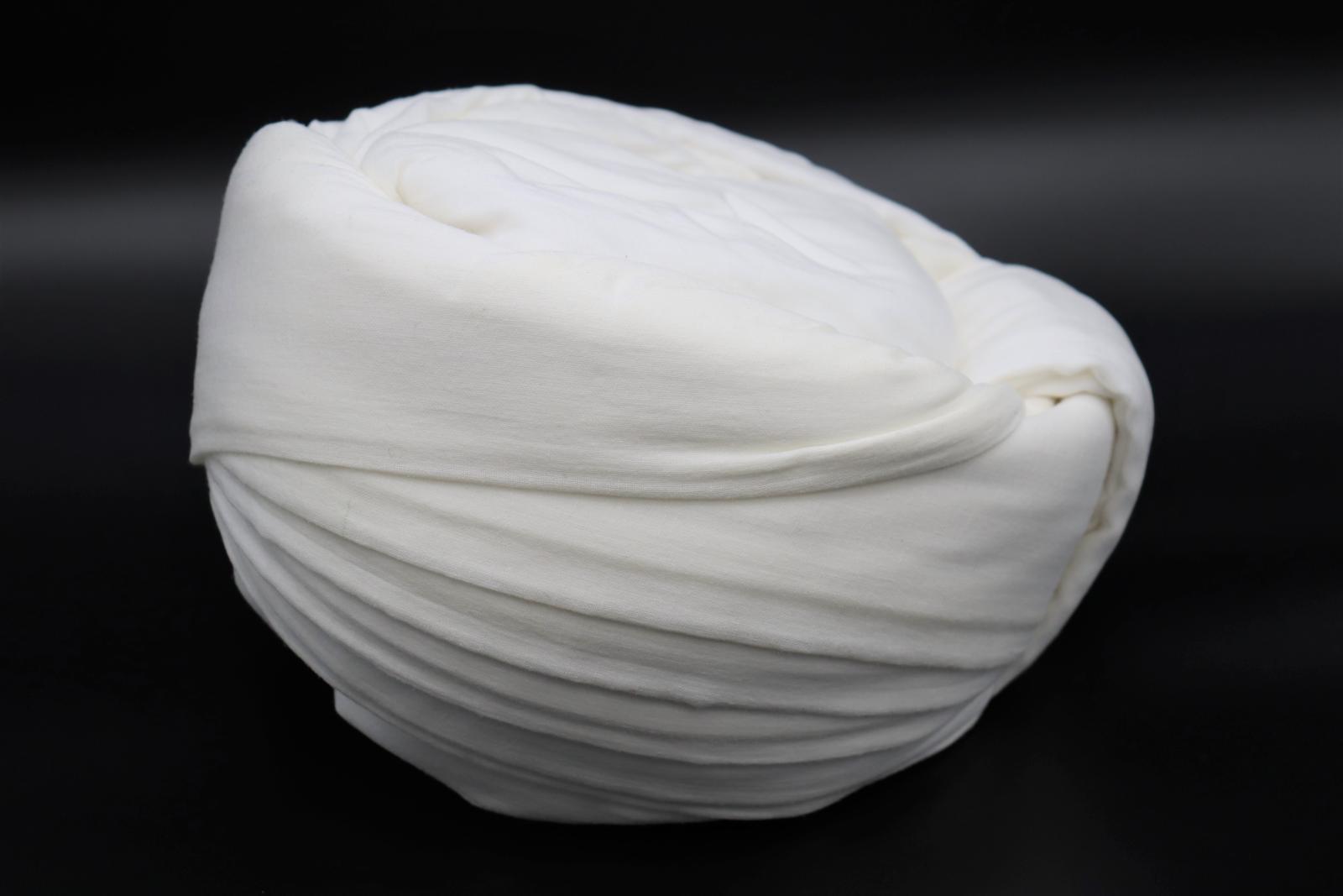 side view of the turban