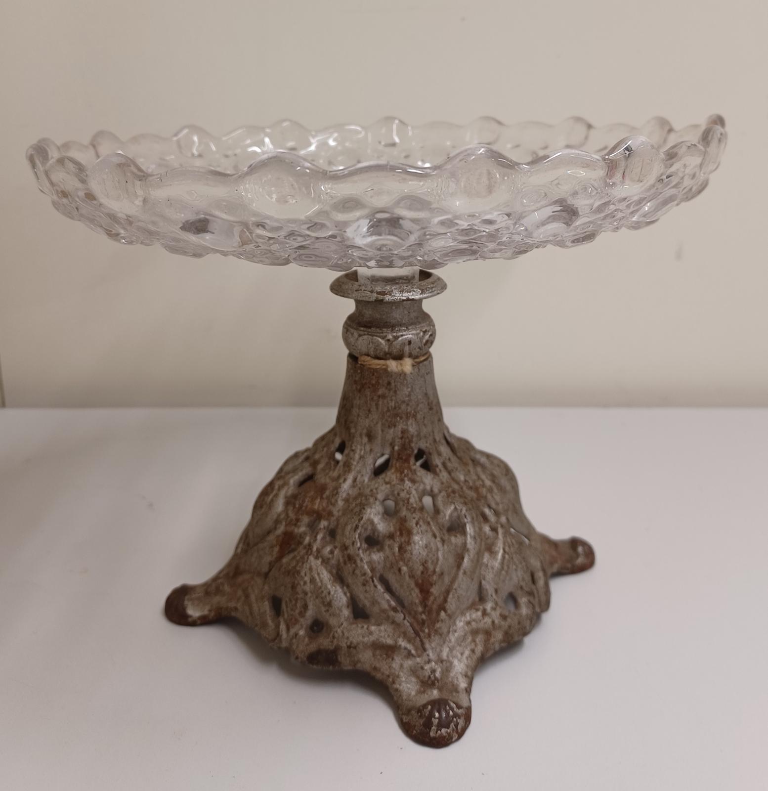 Glass & Metal Compote