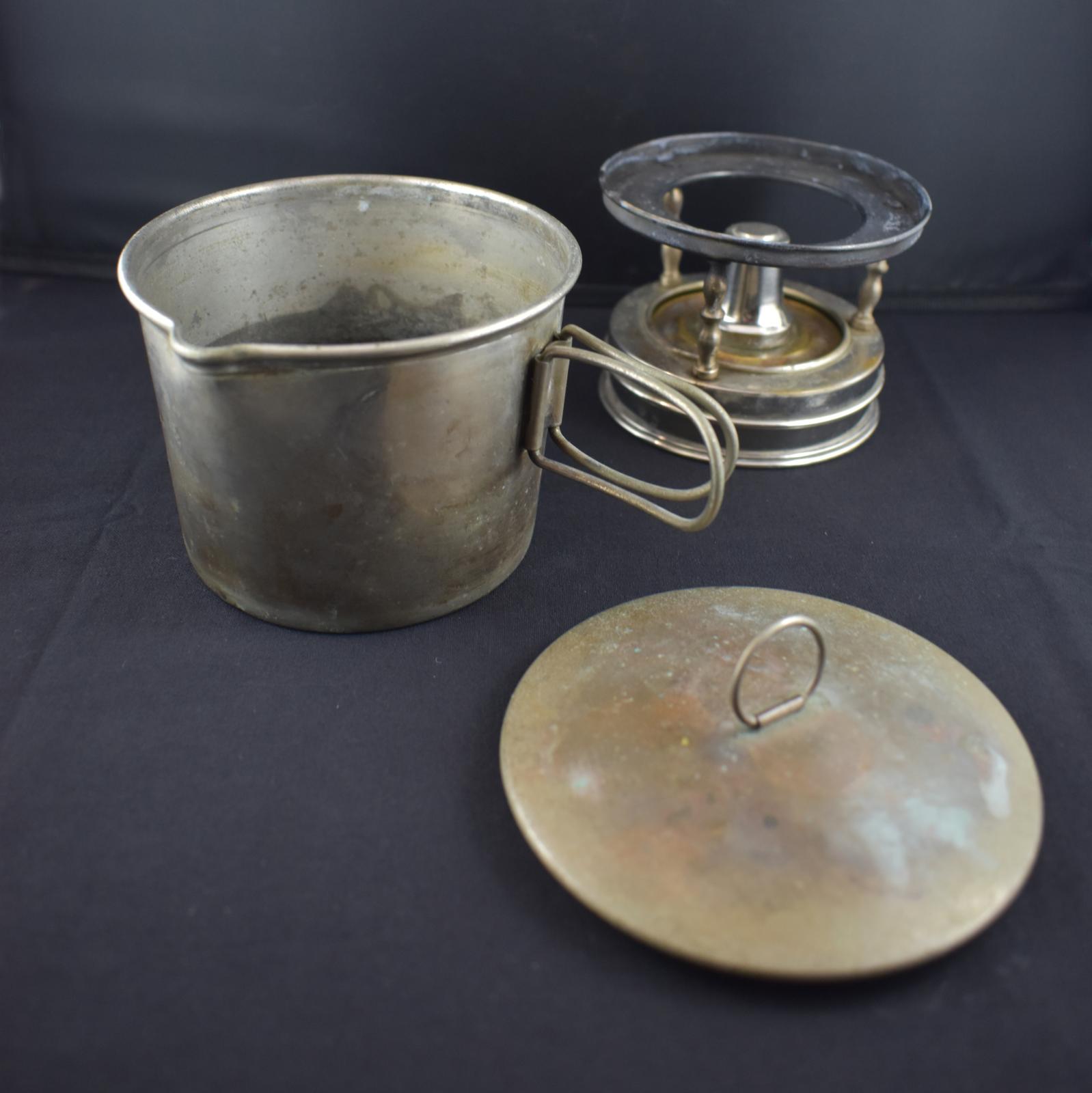 First World War Officer’s Metal Fuel Stove as used by Captain (later Major) Maurice Buchan JOHNSON