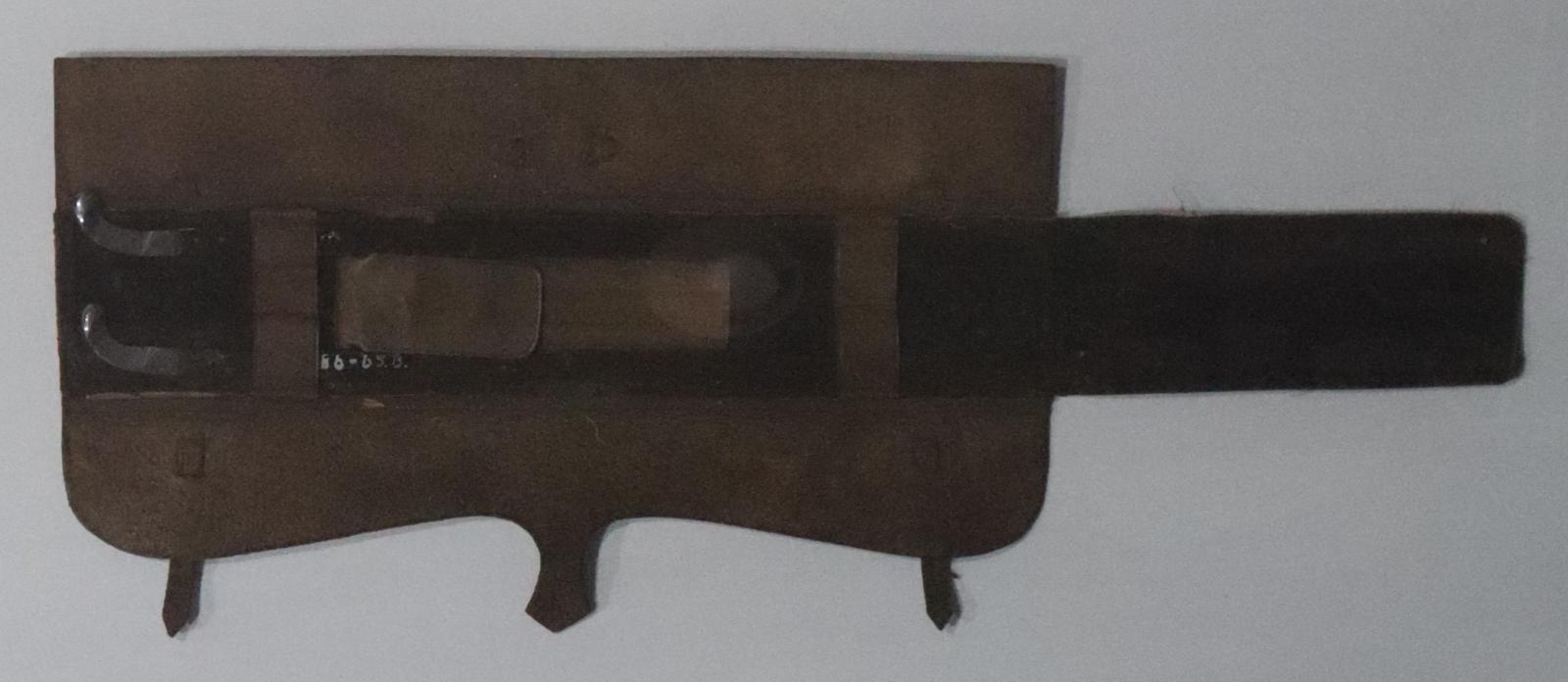 Open Leather Case showing Castration Knives