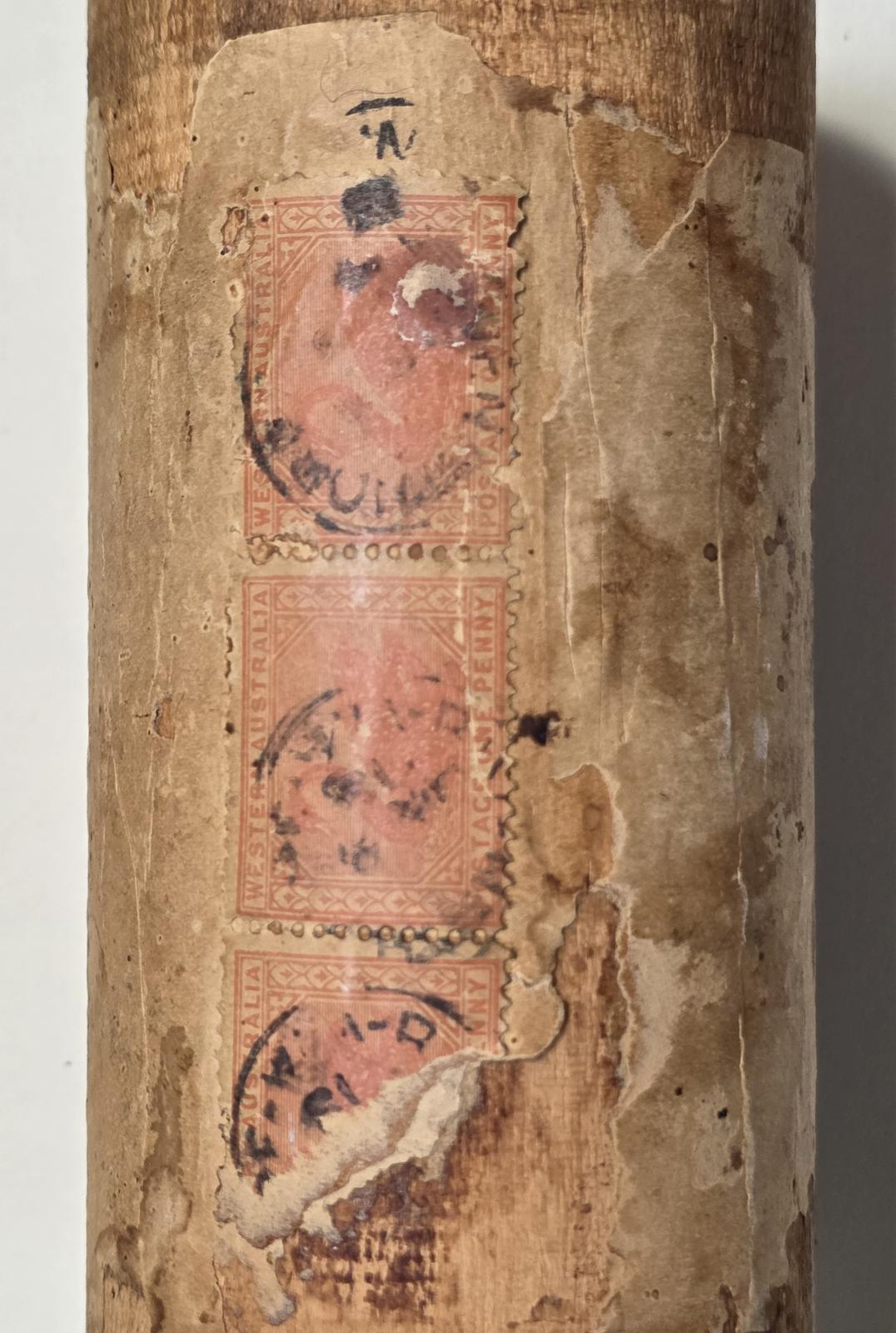 Detail view of Wooden Medicine Container