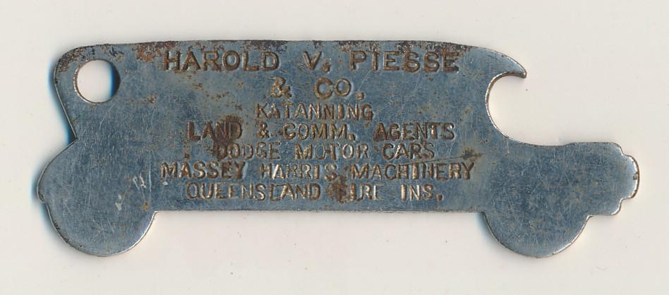Back view of Bottle Opener