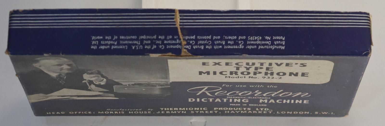 Side view of Executive's Type Microphone Box