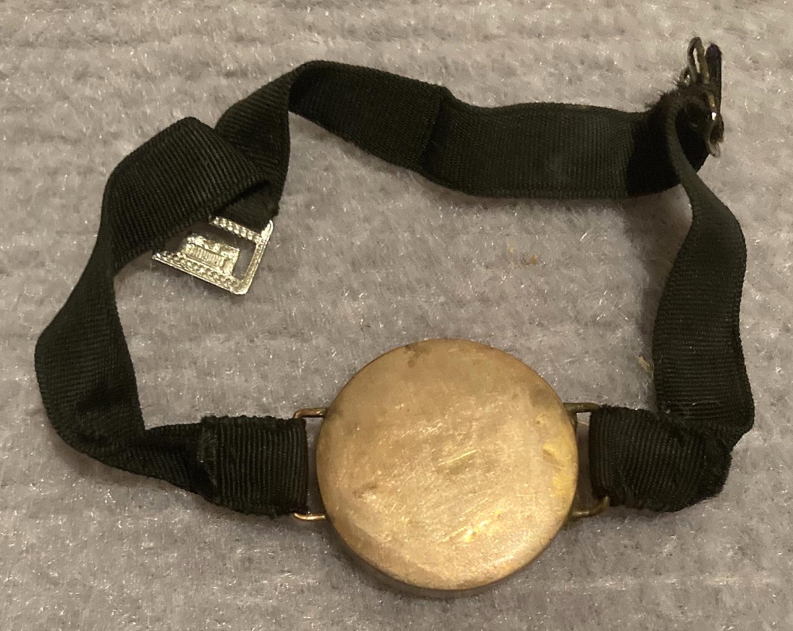 Reverse of Birmingham Battalion lapel badge converted to photo locket