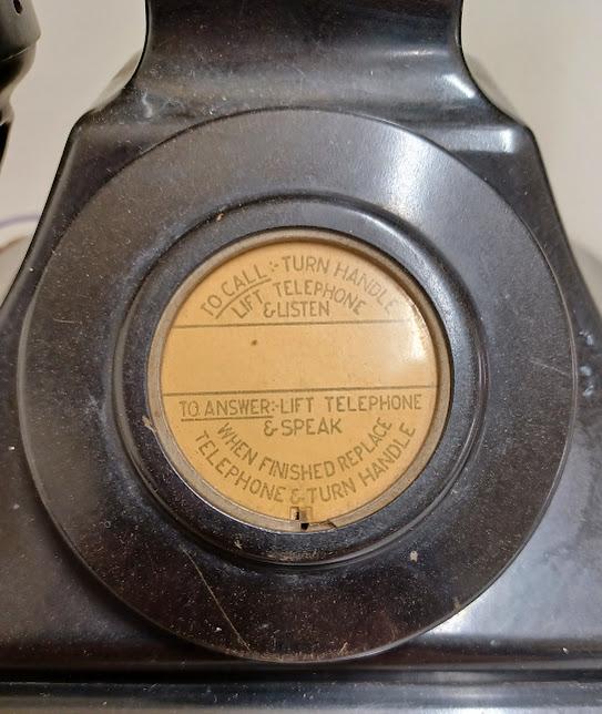 PMG Telephone dial face
