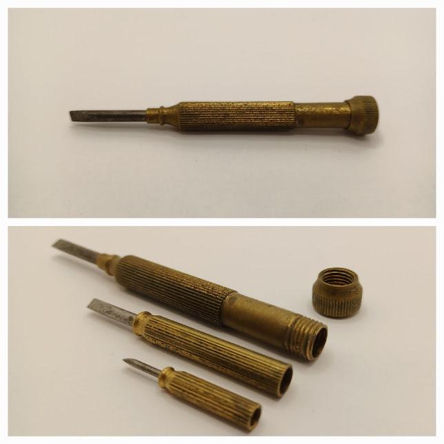 Brass Nesting Screwdriver Set