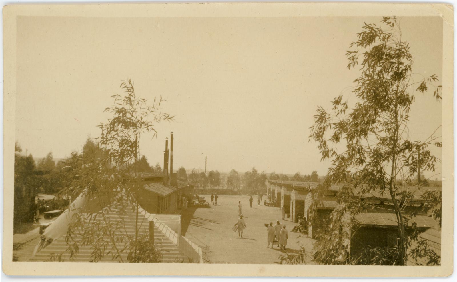 Photo of the No. 3 Australian Auxiliary Hospital located at the Heliopolis Sporting Club, Cairo.