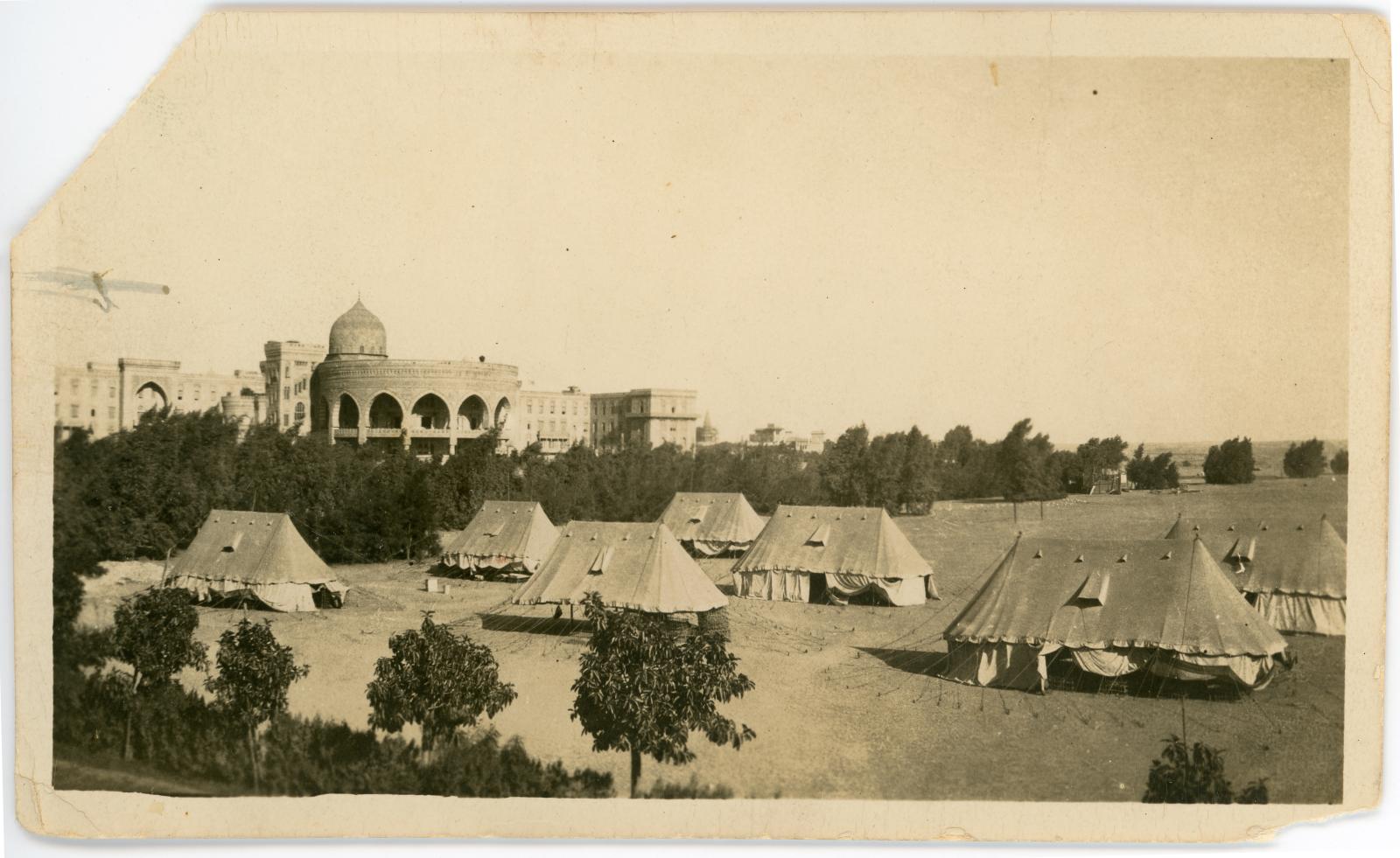 Photo showing No.3 Australian Auxiliary Hospital, at Heliopolis Sporting Club.