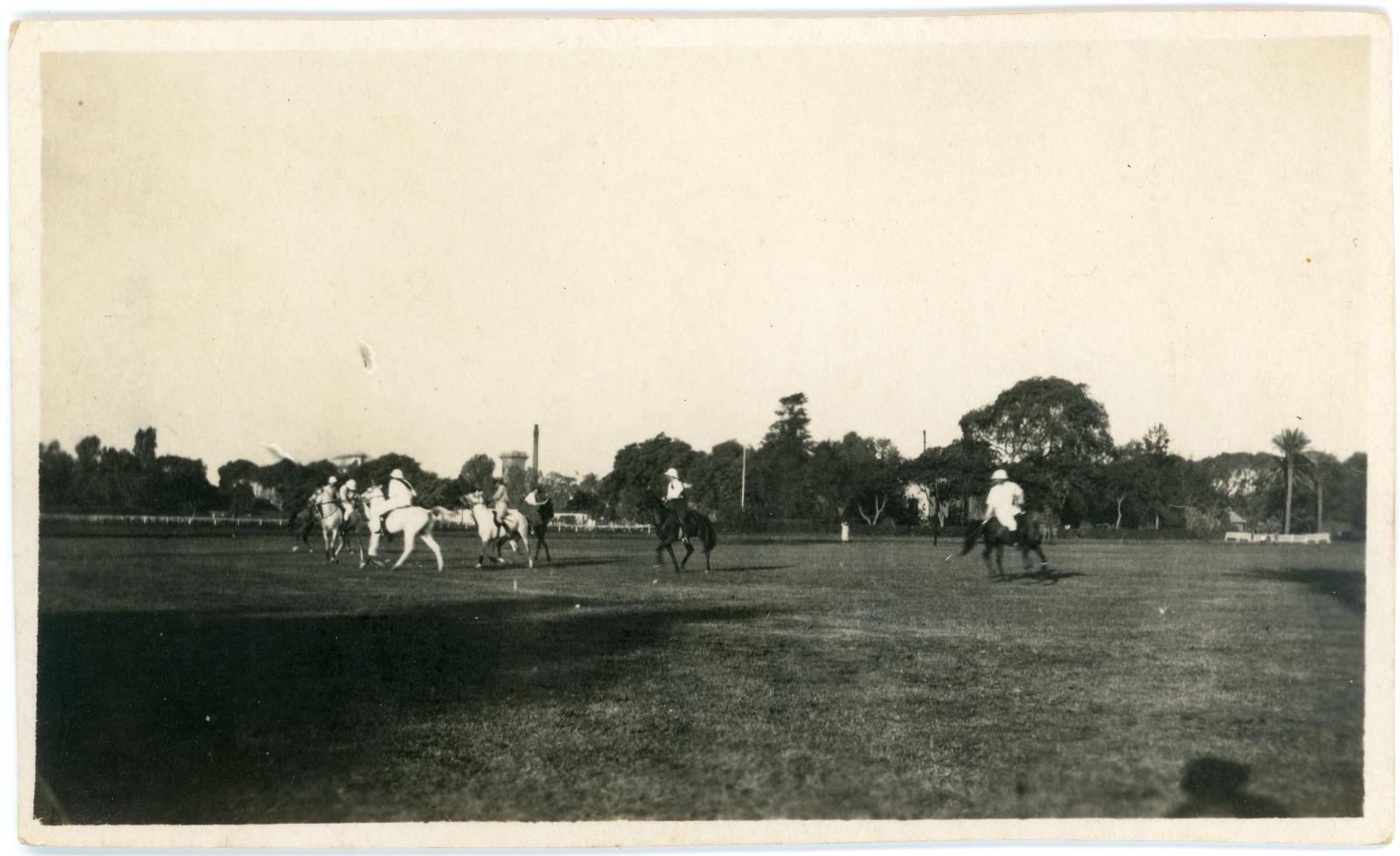 Photo of a polo match at Ghezieh Sporting Club, Cairo.