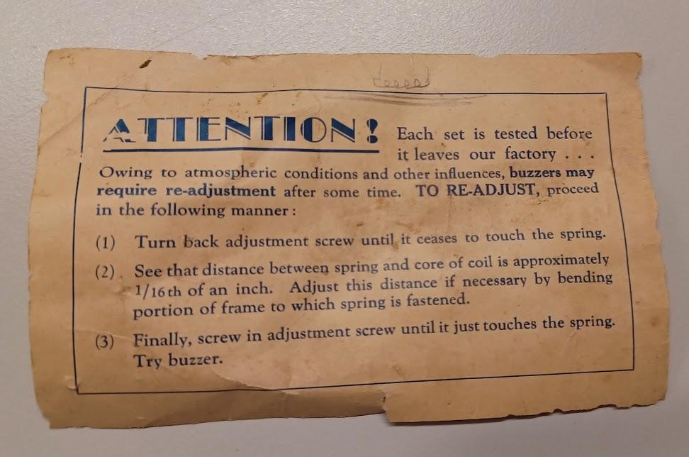 Morse Code instruction sheet