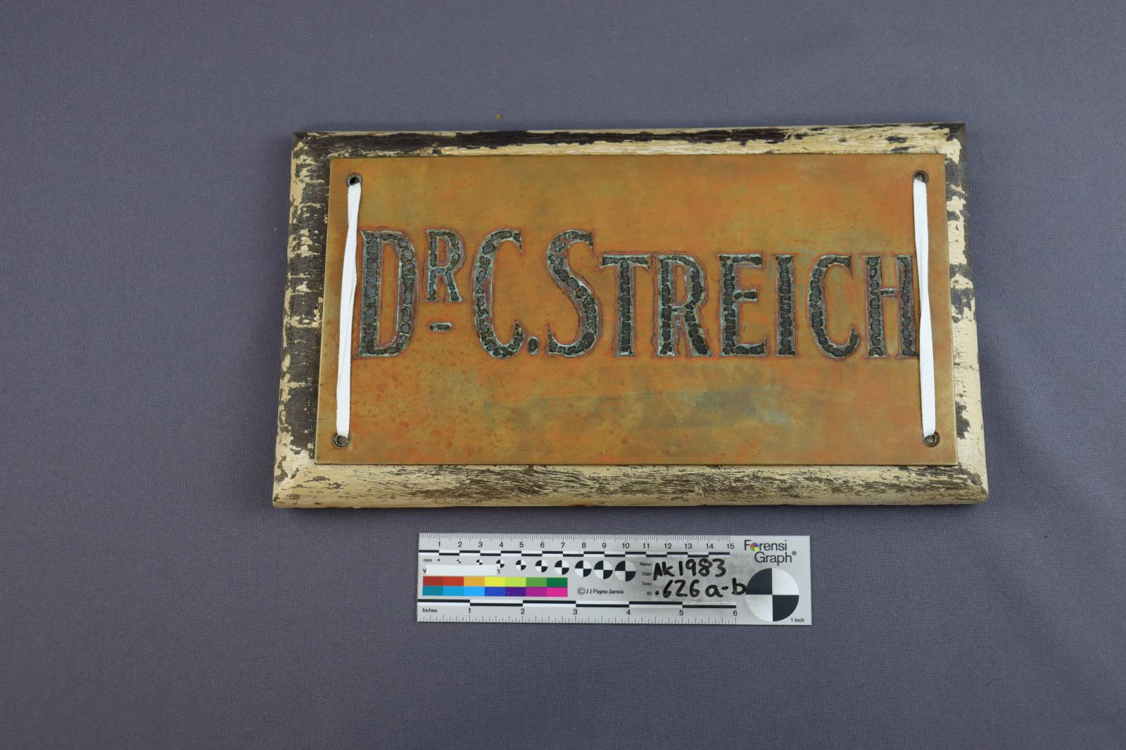 Name plaque