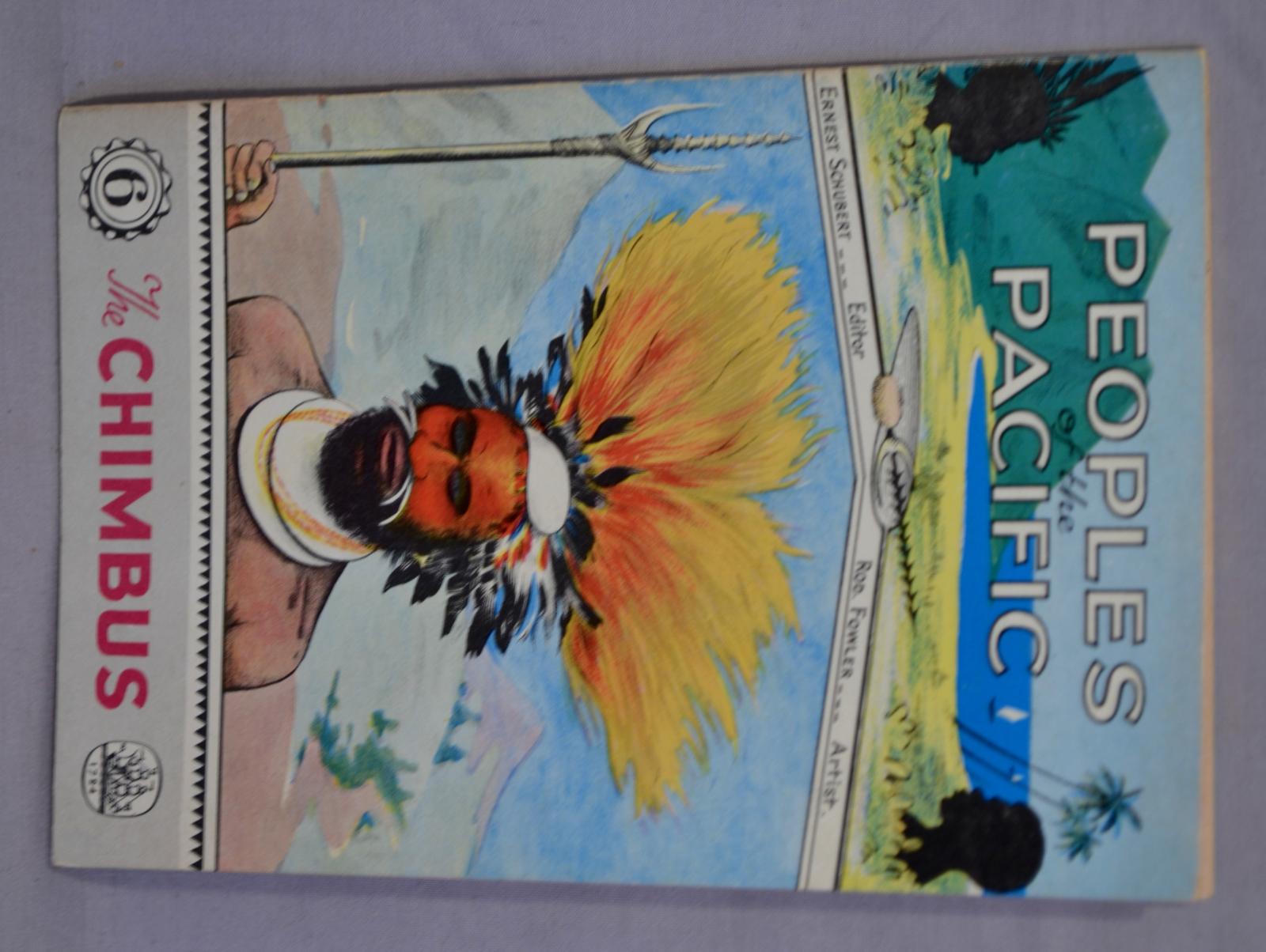 The front cover of the sixth book in a series describing the inhabitants of islands in the Solomon Sea.  Entitled The CHIMBUS.