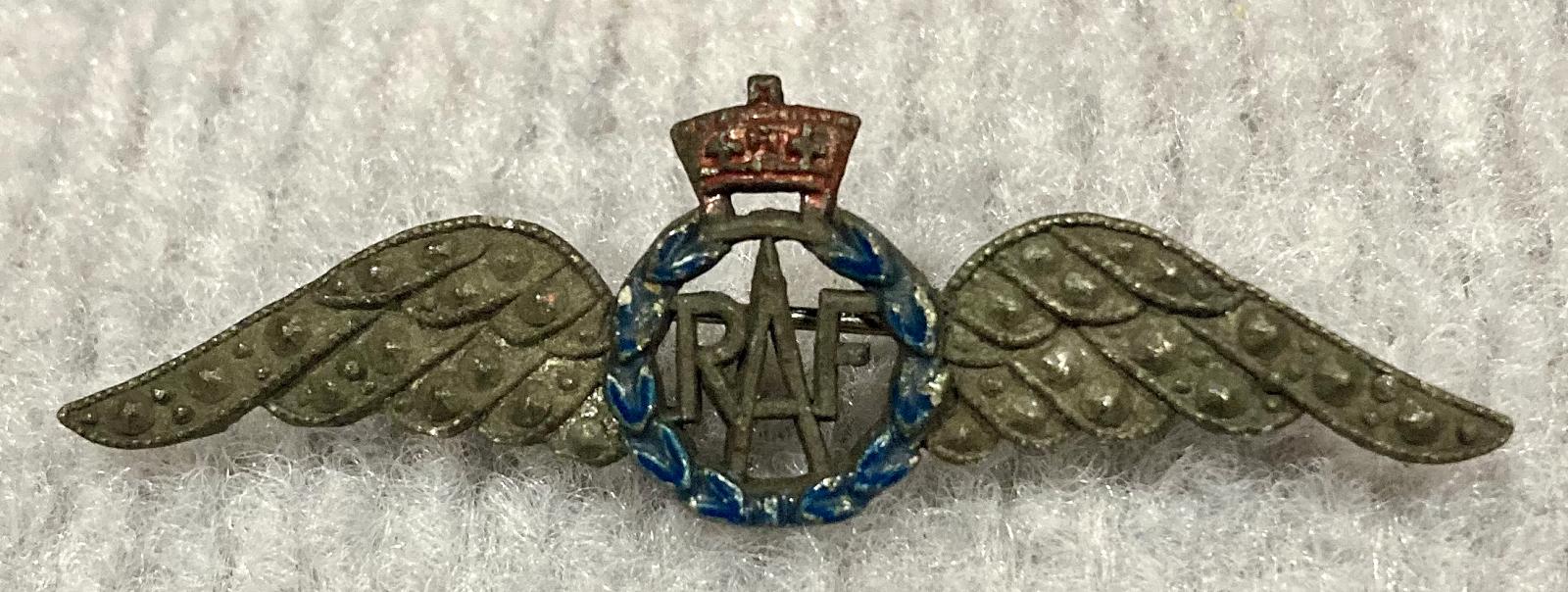 Royal Air Force diamonte sweetheart brooch 
