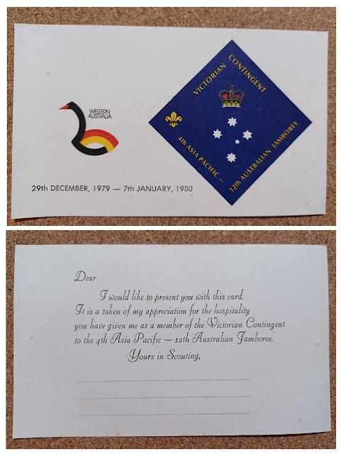 Thank you card - back and front
