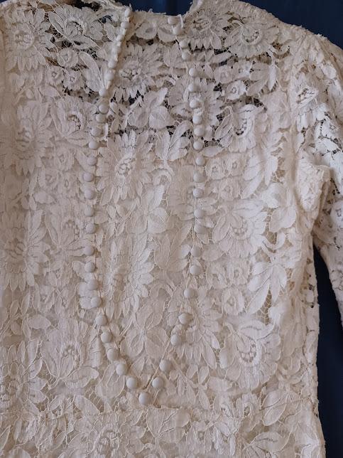 Buttons on back of wedding dress