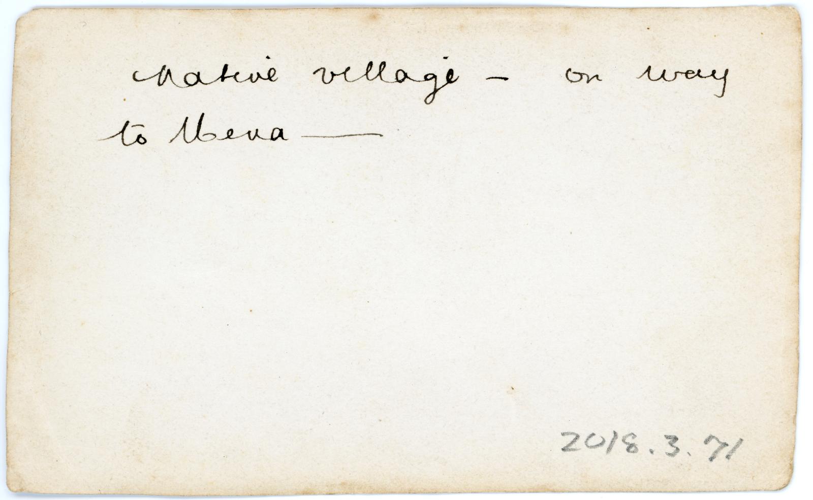 Rear view showing inscription.