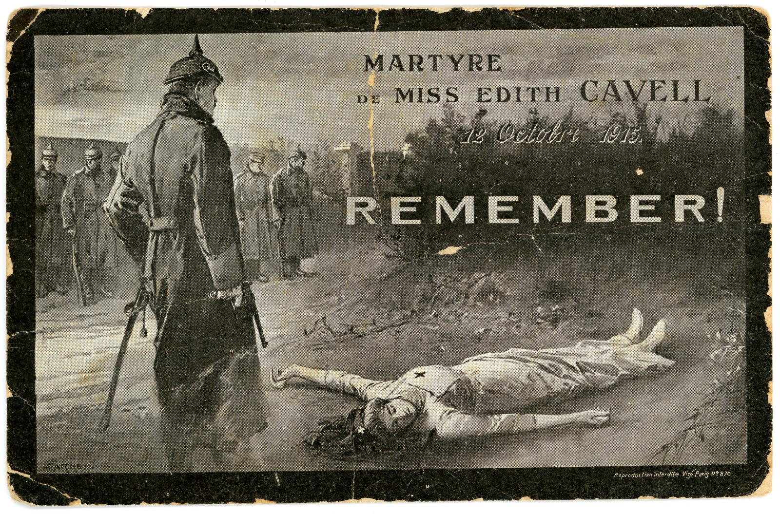 First World War Postcard ‘Remember!’ sent to Miss Vera VERGE