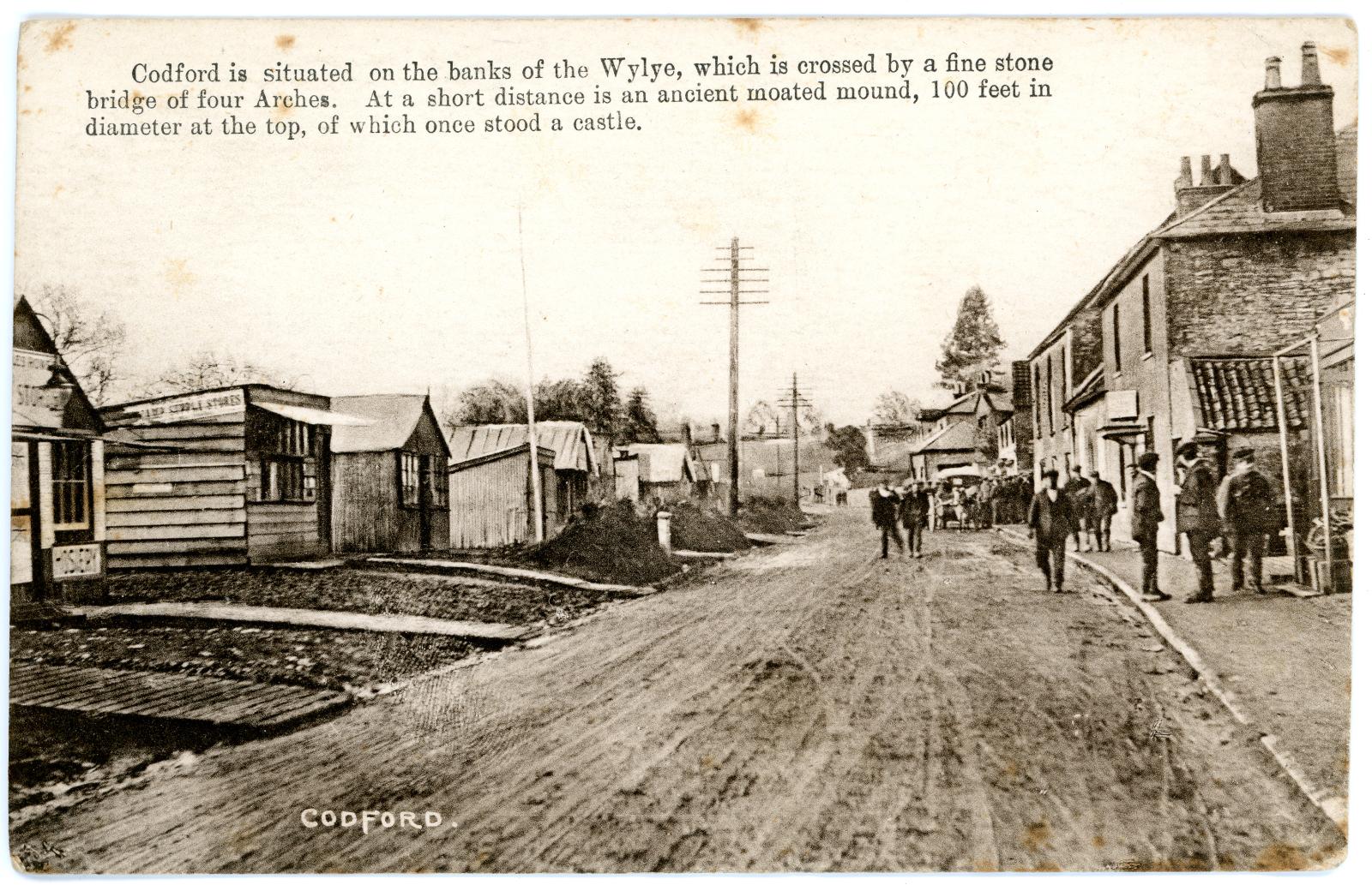 First World War Postcard ‘Codford’ sent to Miss Vera VERGE