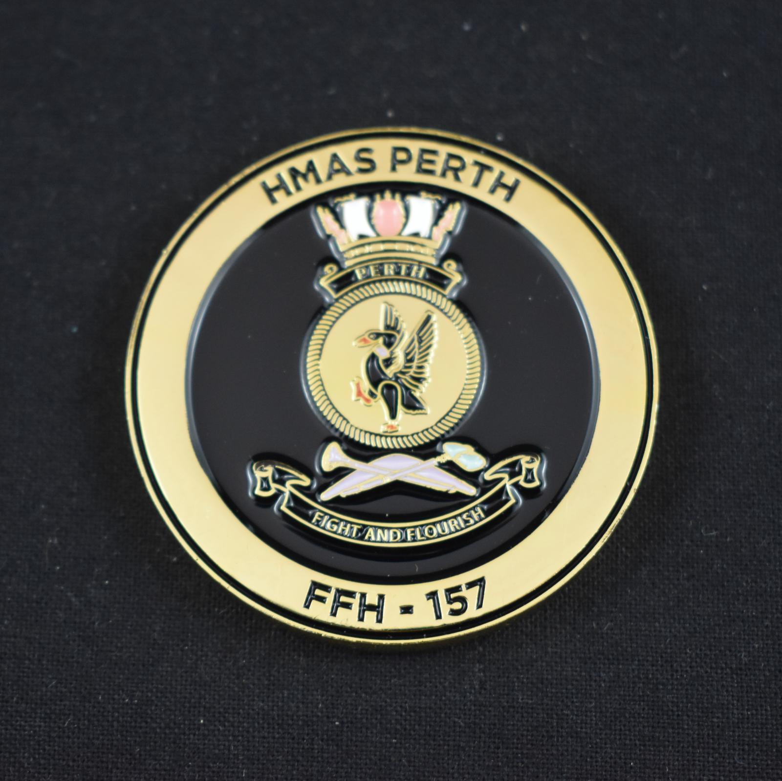 HMAS Perth III Medallion obverse