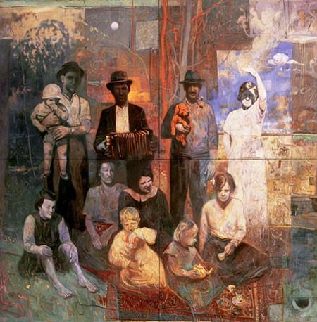 'THE 100 YEAR PICNIC' mural by Shaun Tan