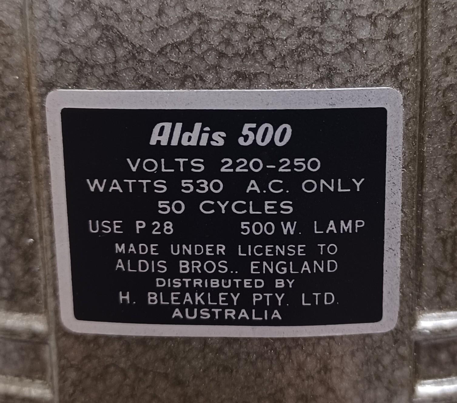 Projector - "Aldis 500"