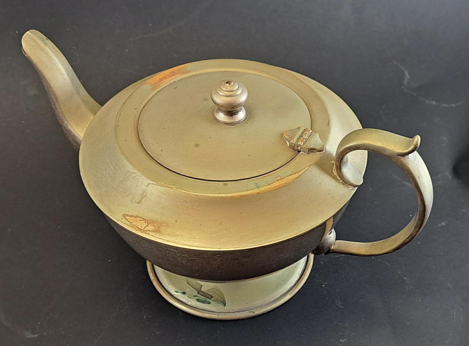 silver plated tea pot 