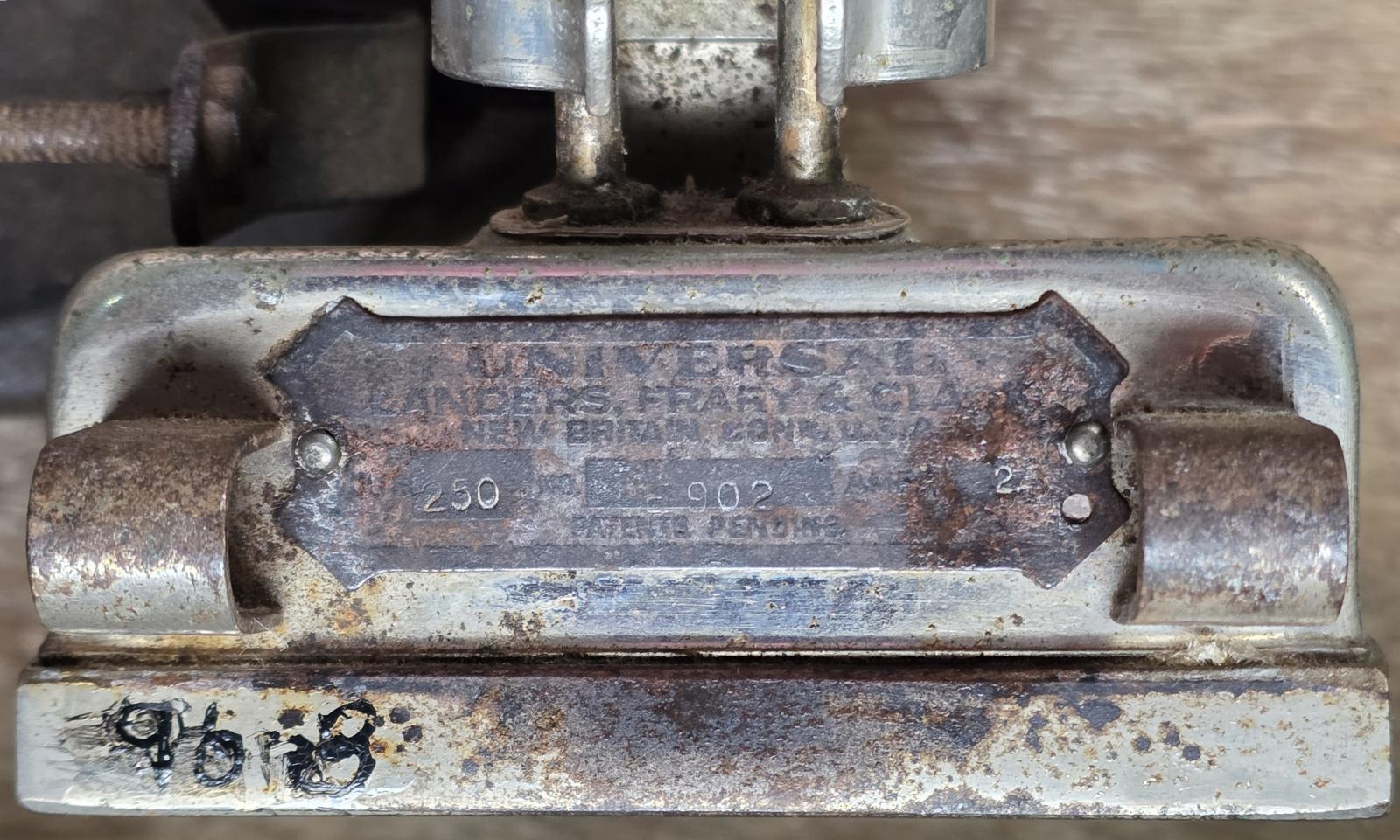 Detail on Plate on Iron