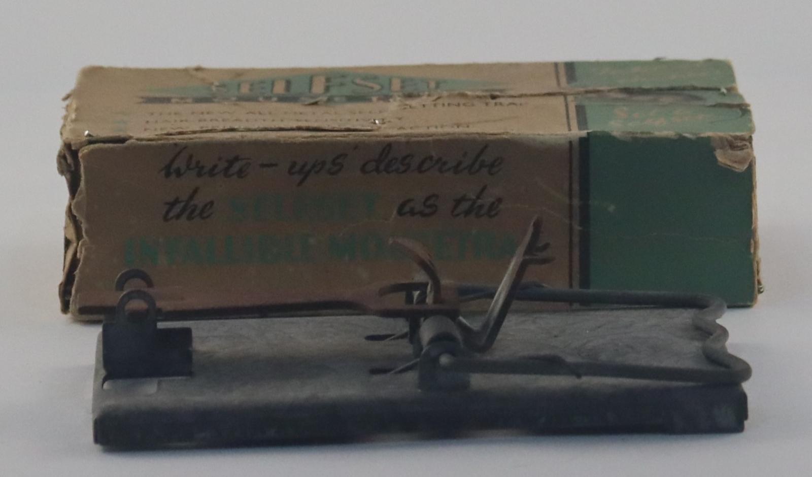 Side view of Mouse Trap and Box